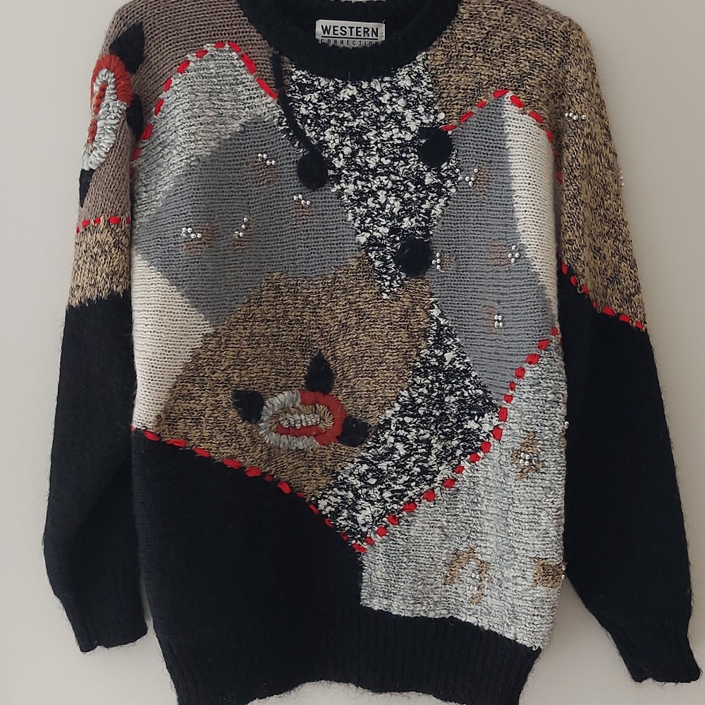 Vintage wool pull over sweater